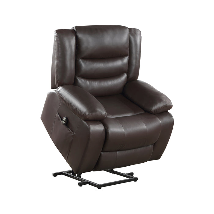 Carson Power Lift Chair in Brown - 9423DBR-1LT - FAMSA Furniture (TX)