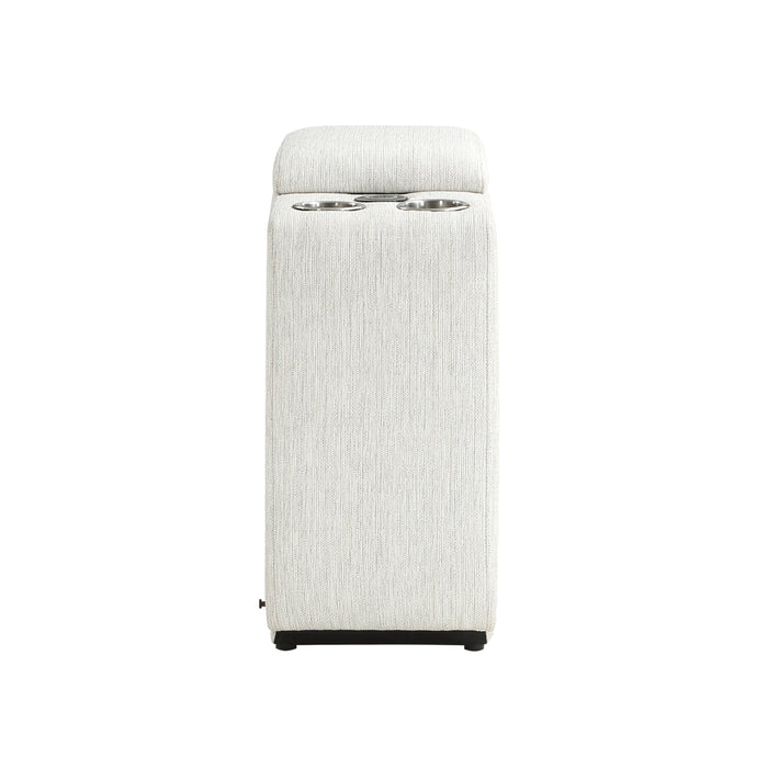 Salida (5/6)Console (no back) with Wireless Charger in White - 9444HMP-CN - FAMSA Furniture (TX)
