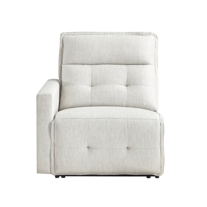 Salida (1/6)Power Left Side Reclining Chair with Power Headrest in White - 9444HMP-LRPWH - FAMSA Furniture (TX)