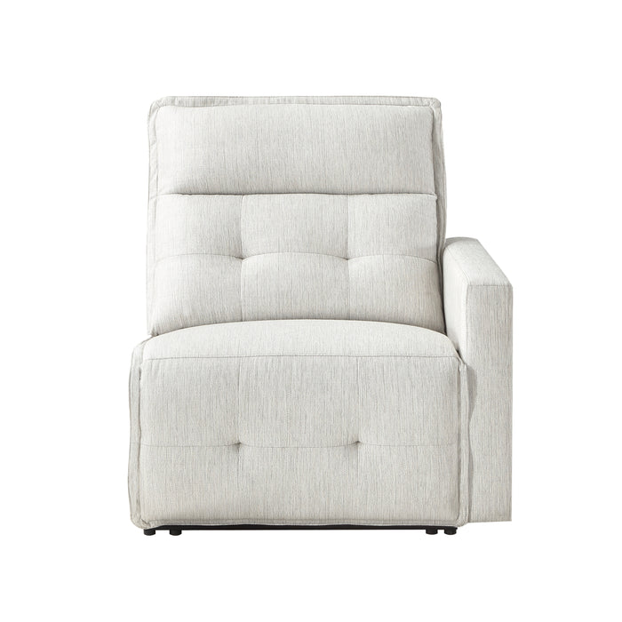 Salida (2/6)Power Right Side Reclining Chair with Power Headrest in White - 9444HMP-RRPWH - FAMSA Furniture (TX)