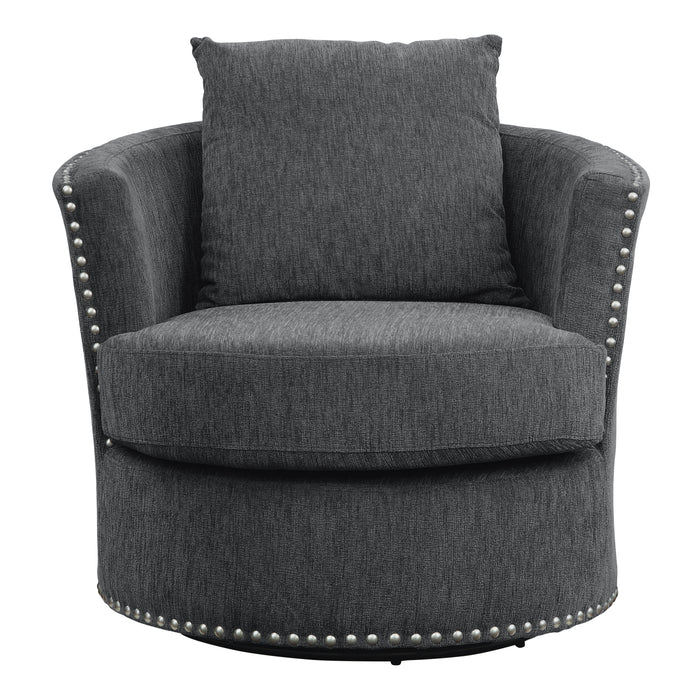 Morelia Swivel Chair in Gray - 9468CC-1 - FAMSA Furniture (TX)