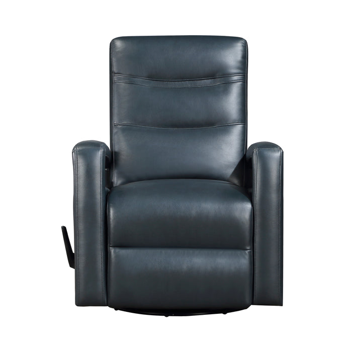 Camden Swivel Glider Reclining Chair in Blue - 9500NV-1 - FAMSA Furniture (TX)