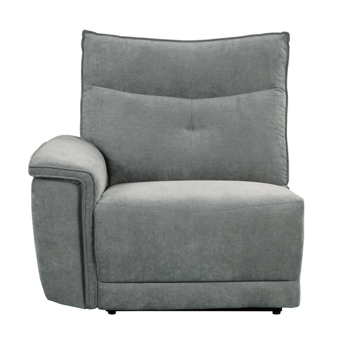 Tesoro (3)Power Double Reclining Loveseat with Center Console, Power Headrests and USB Ports in Gray - 9509DG-2CNPWH* - FAMSA Furniture (TX)