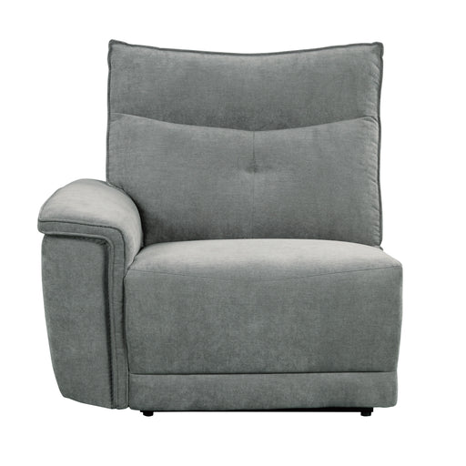 Tesoro (3)Power Double Reclining Sofa with Power Headrests and USB Ports in Gray - 9509DG-3PWH* - FAMSA Furniture (TX)