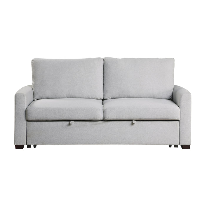 Price Convertible Studio Sofa with Pull-out Bed in Gray - 9525RF-3CL - FAMSA Furniture (TX)