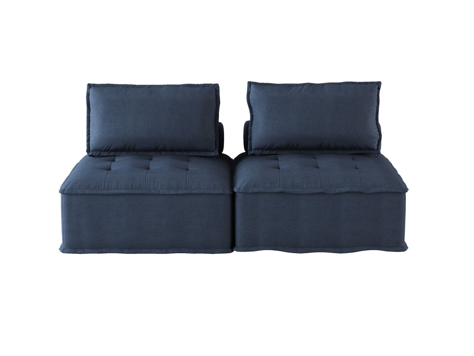 Ulrich Loveseat in Blue - 9545BU-2* - FAMSA Furniture (TX)