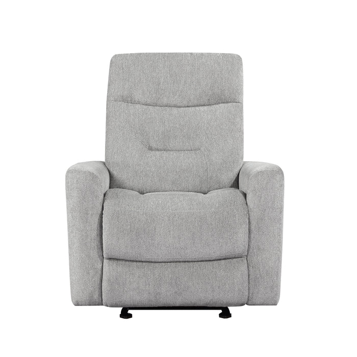 Lyndon Glider Reclining Chair in Gray - 9610GY-1 - FAMSA Furniture (TX)