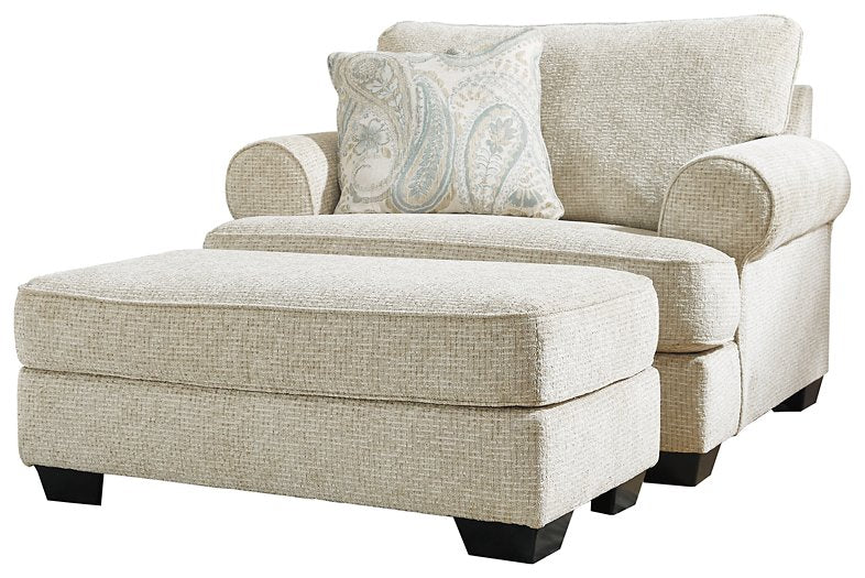 Monaghan Oversized Chair and Ottoman - FAMSA Furniture (TX)