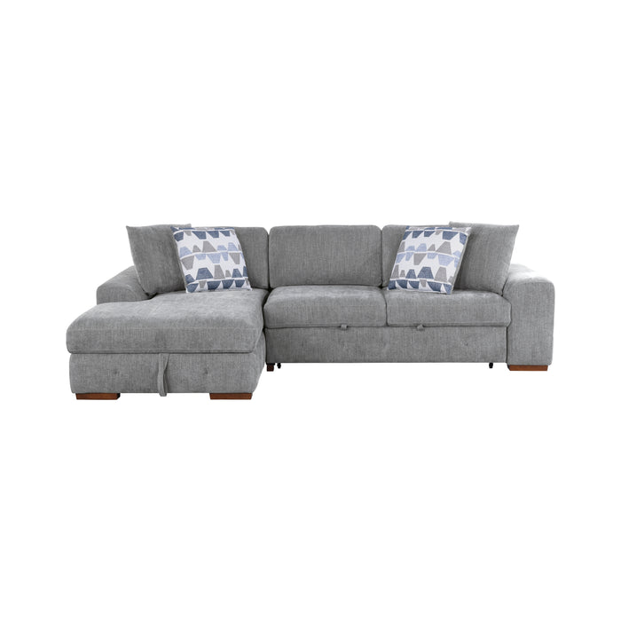 Raife 2-Piece Sectional with Left Chaise in Gray - 9624GY*2LC2R - FAMSA Furniture (TX)