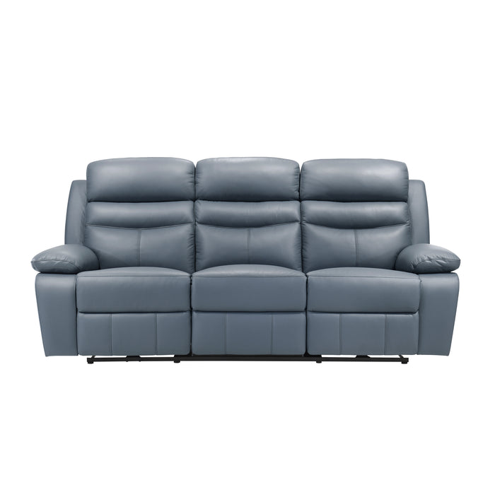 Hancock Power Double Reclining Sofa in Blue - 9628BUE-3PW - FAMSA Furniture (TX)