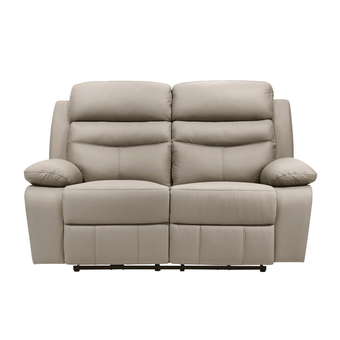 Hancock Power Double Reclining Loveseat in Beige - 9628LTE-2PW - FAMSA Furniture (TX)