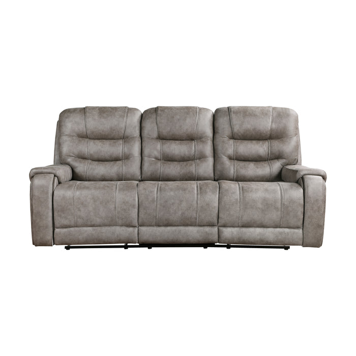 Oberon Double Reclining Sofa in Brown/Gray - 9634GBR-3 - FAMSA Furniture (TX)