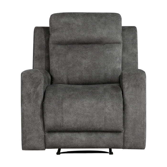 Yates Reclining Chair in Brown/Gray - 9635DG-1 - FAMSA Furniture (TX)