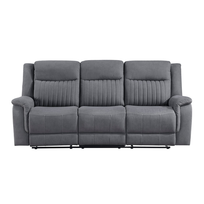 Dean Double Reclining Sofa in Gray - 9646GY-3 - FAMSA Furniture (TX)