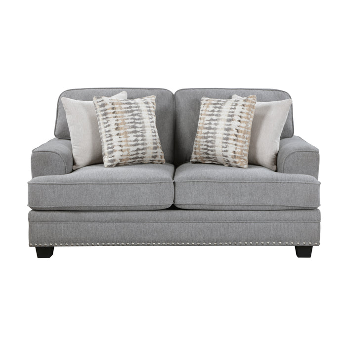 Bradford Loveseat in Gray - 9648GY-2 - FAMSA Furniture (TX)