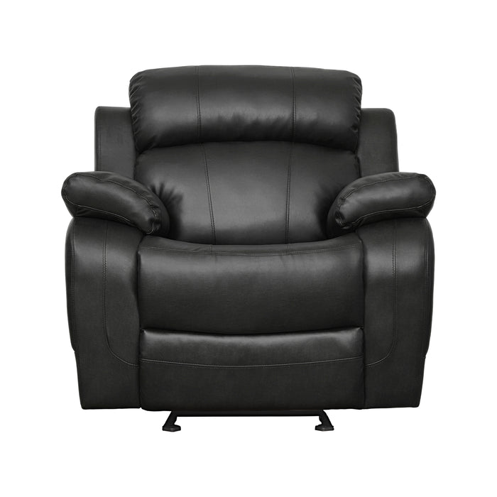 Marille Glider Reclining Chair in Black - 9724BLK-1 - FAMSA Furniture (TX)