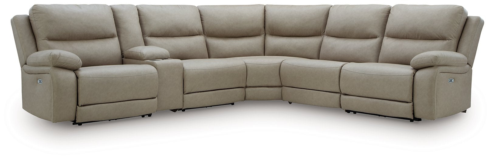 Narwhal Place Reclining Sectional with Storage Console - FAMSA Furniture (TX)