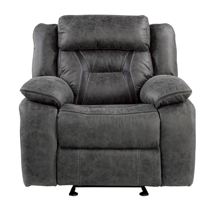 Madrona Hill Glider Reclining Chair in Gray - 9989GY-1 - FAMSA Furniture (TX)