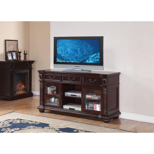 Acme Anondale TV Stand in Cherry 10321 - FAMSA Furniture (TX)