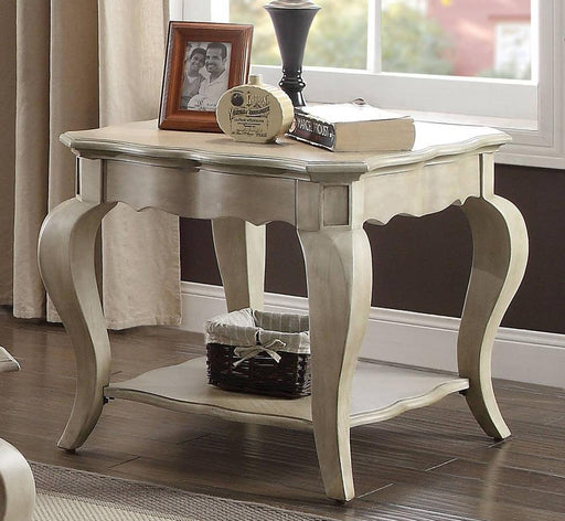 Acme Chelmsford End Table in Antique Taupe 86052 - FAMSA Furniture (TX)