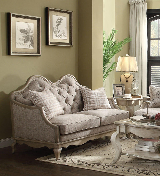 Acme Chelmsford Loveseat in Beige 56051 - FAMSA Furniture (TX)