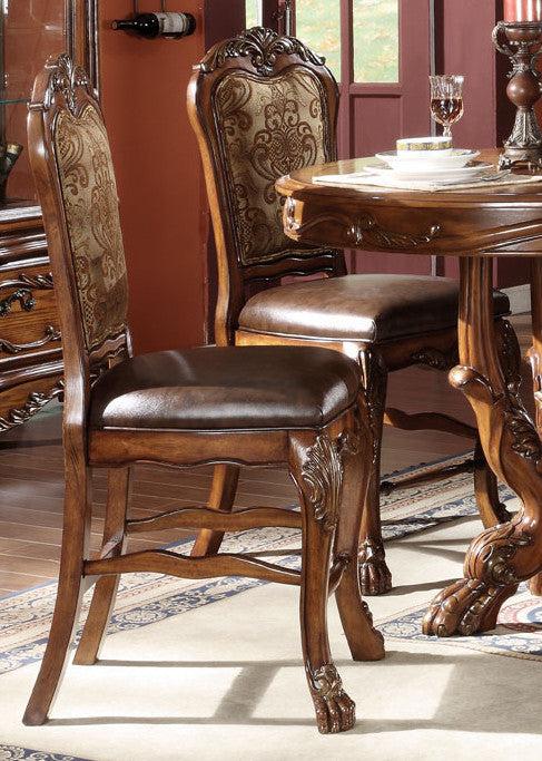 Acme Dresden Counter Height Dining Chairs in Brown Cherry Oak 12162 (Set of 2) - FAMSA Furniture (TX)