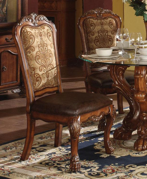 Acme Dresden Side Chairs in Cherry 60012 (Set of 2) - FAMSA Furniture (TX)