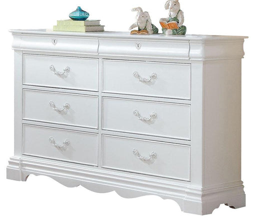 ACME Estrella Youth Dresser in White 30245 - FAMSA Furniture (TX)