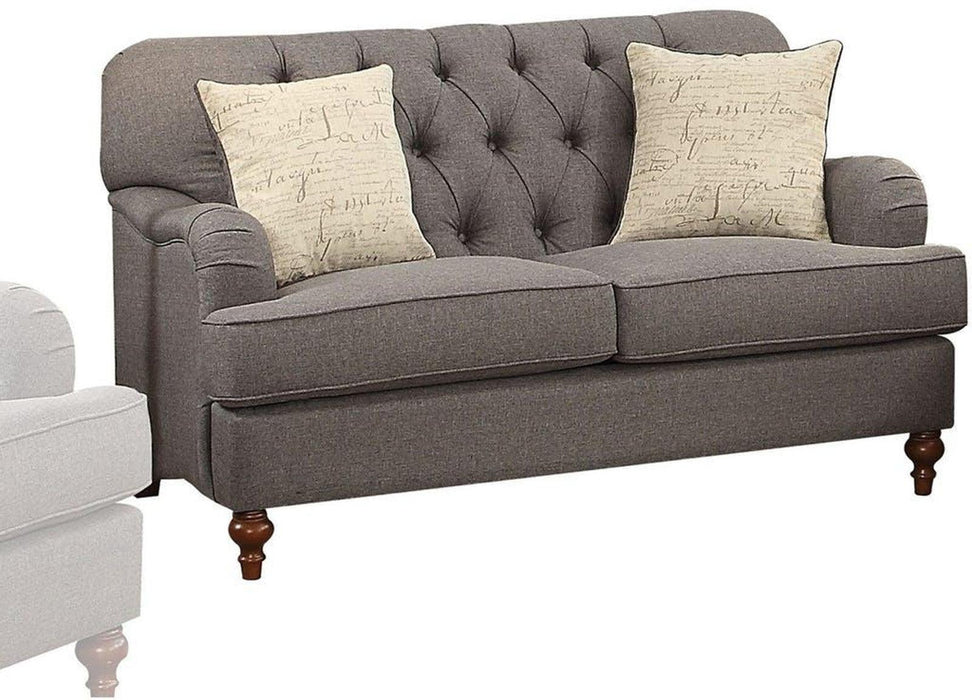Acme Furniture Alianza Loveseat in Dark Gray 53691 - FAMSA Furniture (TX)