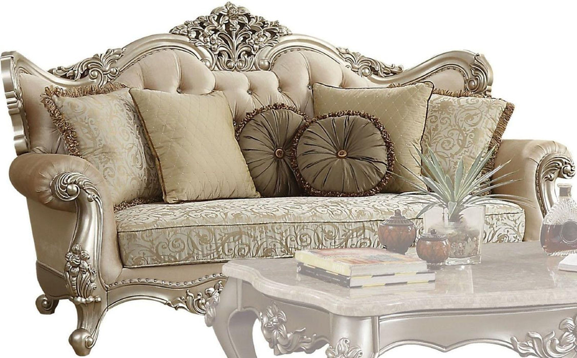 Acme Furniture Bently Sofa with 7 Pillows in Champagne 50660 - FAMSA Furniture (TX)