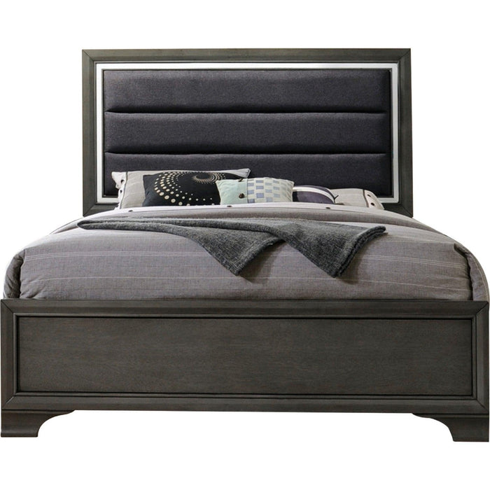 Acme Furniture Carine II King Panel Bed in Gray 26257EK - FAMSA Furniture (TX)