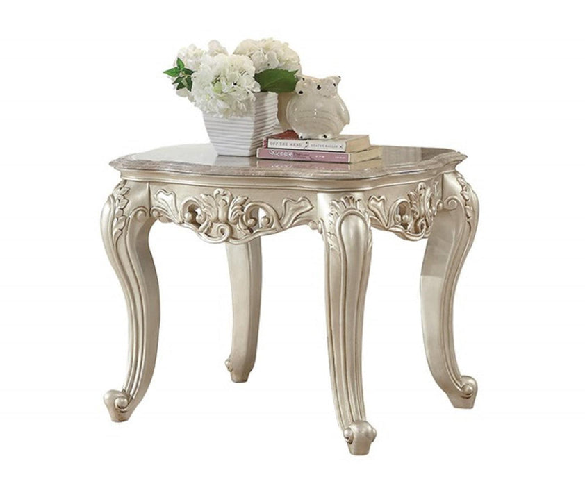 Acme Furniture Gorsedd End Table in Antique White 82442 - FAMSA Furniture (TX)