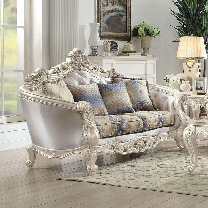 Acme Furniture Gorsedd Loveseat in Antique White 52441 - FAMSA Furniture (TX)