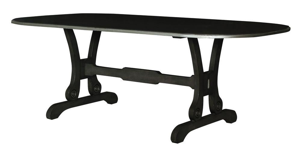 Acme Furniture House Beatrice Dining Table in Charcoal 68810 - FAMSA Furniture (TX)
