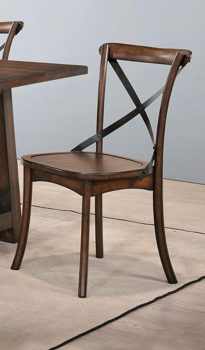 Acme Furniture Kaelyn Side Chair in Dark Oak and Black (Set of 2) 73032 - FAMSA Furniture (TX)