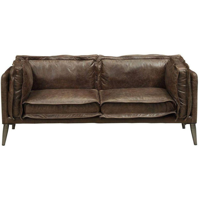 Acme Furniture Porchester Loveseat in Distress Chocolate 52481 - FAMSA Furniture (TX)