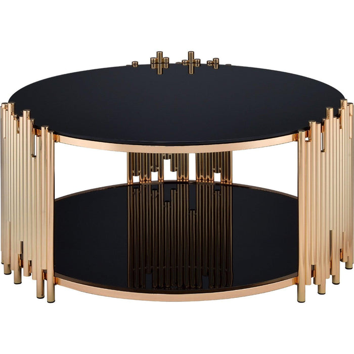 Acme Furniture Tanquin Coffee Table in Gold/Black 84490 - FAMSA Furniture (TX)