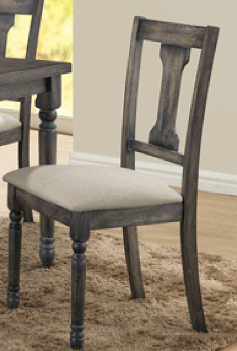Acme Furniture Wallace Side Chair in Tan and Weathered Gray (Set of 2) 71437 - FAMSA Furniture (TX)