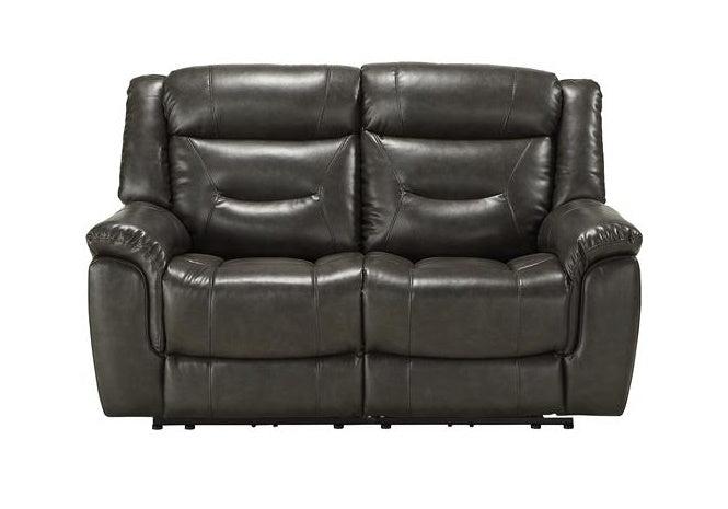 Acme Imogen Power Motion Loveseat in Gray Leather-Aire 54806 - FAMSA Furniture (TX)