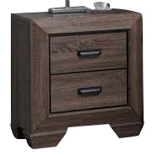 Acme Lyndon Nightstand in Weathered Gray Grain 26023 - FAMSA Furniture (TX)