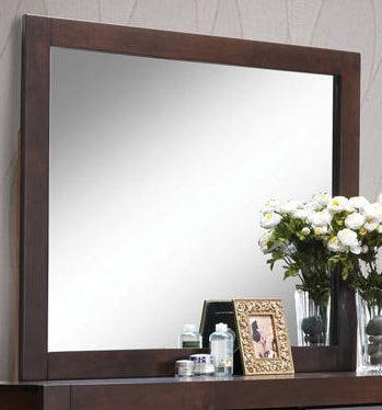Acme Oberreit Mirror in Walnut 25794 - FAMSA Furniture (TX)