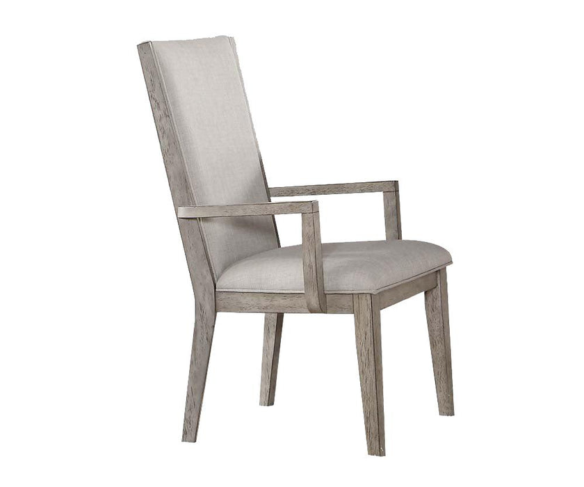 Acme Rocky Arm Chair in Gray Oak (Set of 2) 72863 - FAMSA Furniture (TX)