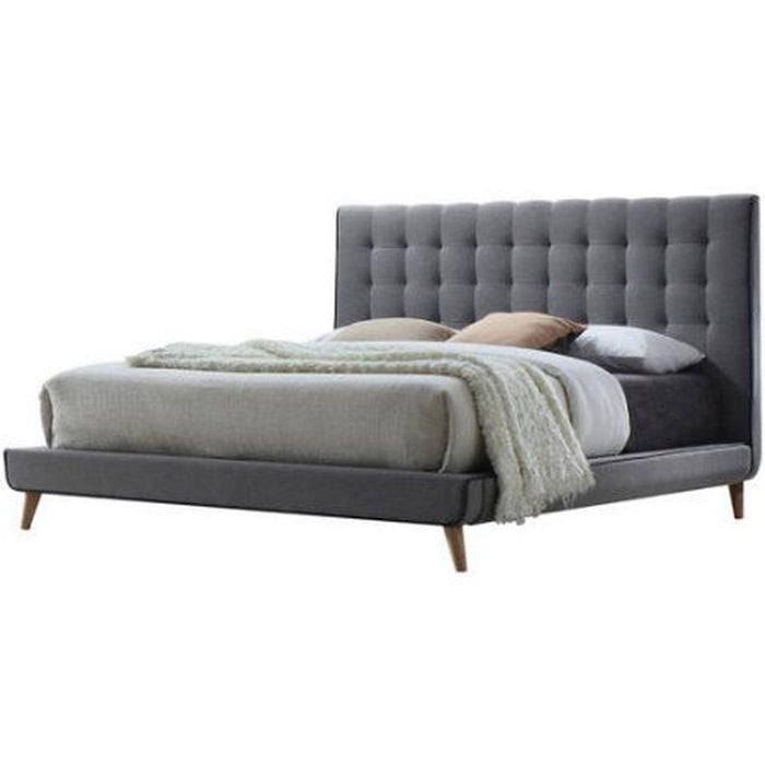 Acme Valda Queen Upholstered Bed in Gray 24520Q - FAMSA Furniture (TX)