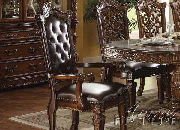 Acme Vendome Cherry Finish Arm Chair (Set of 2) 60004A - FAMSA Furniture (TX)
