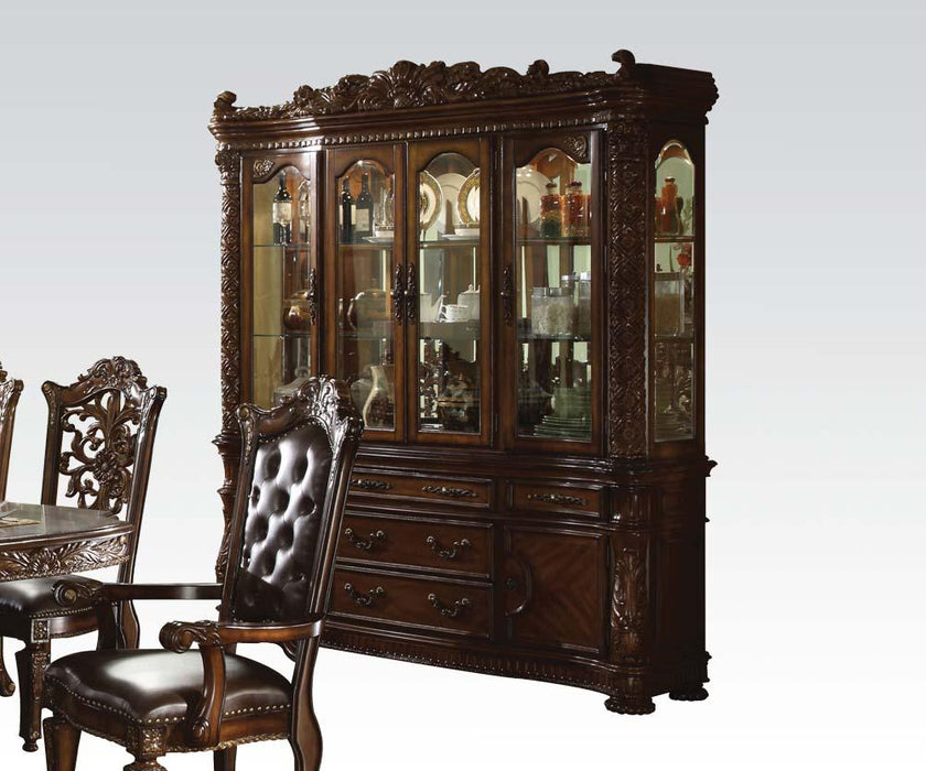 Acme Vendome Cherry Finish Buffet and Hutch 60006 - FAMSA Furniture (TX)