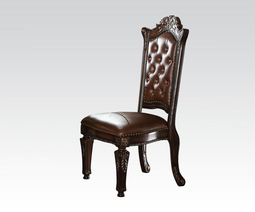 Acme Vendome Dining Side Chair with Leather-Like Uphostery (Set of 2) 62004 - FAMSA Furniture (TX)