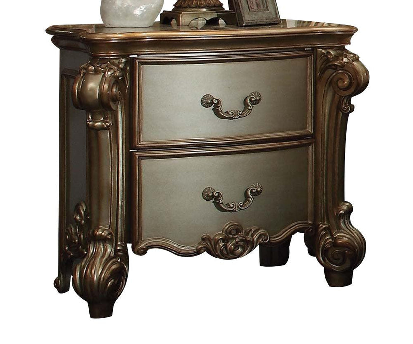 Acme Vendome Nightstand in Gold Patina 23003 - FAMSA Furniture (TX)