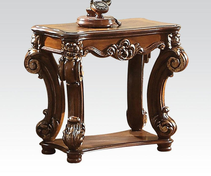 Acme Vendome Side Table in Cherry 82003 - FAMSA Furniture (TX)