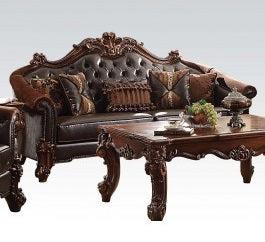 Acme Vendome Sofa in Cherry 53130 - FAMSA Furniture (TX)