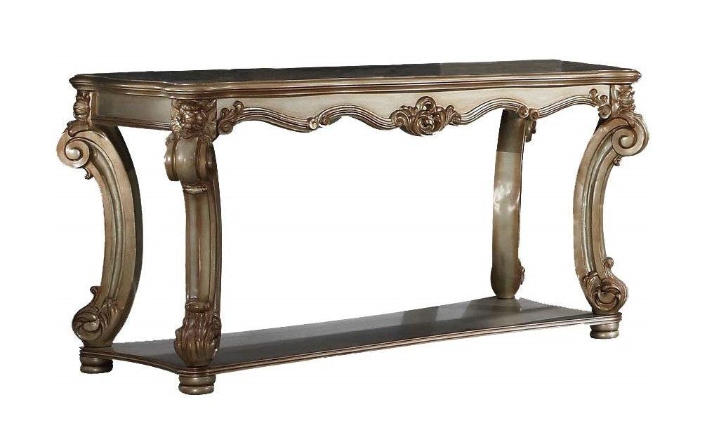 Acme Vendome Sofa Table in Gold Patina 83002 - FAMSA Furniture (TX)